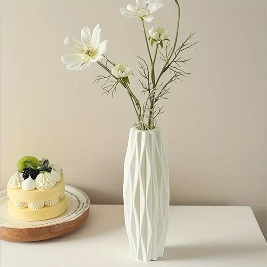 Vase | Géométrique Blanc