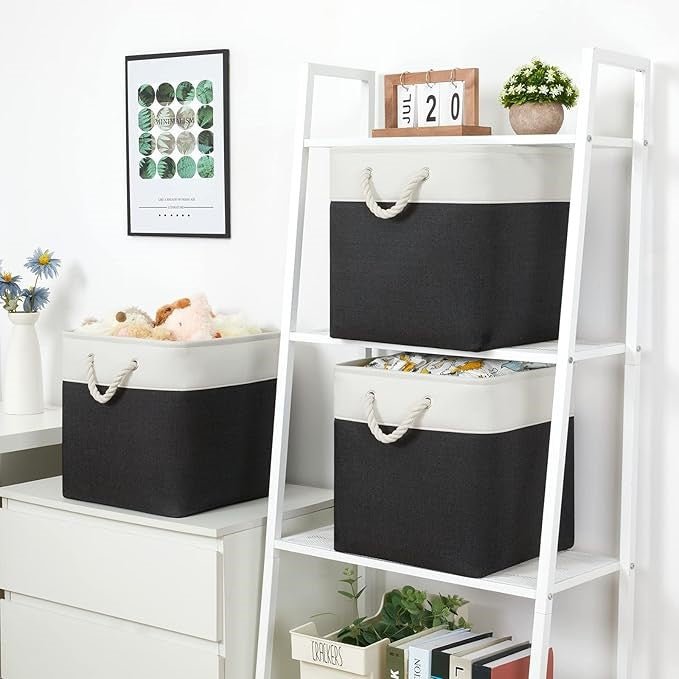 LingeBox™ - Blanc & Noir - Ma Boîte à Rangement