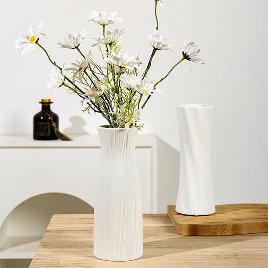 Vase | Géométrique Blanc
