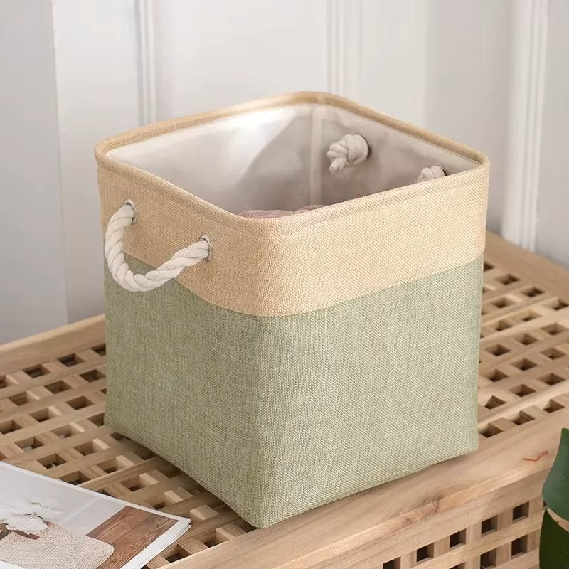 LingeBox™ - Beige & Vert - Ma Boîte à Rangement