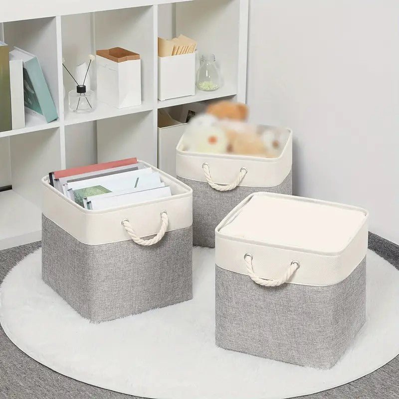 LingeBox™ - Blanc & Gris - Ma Boîte à Rangement
