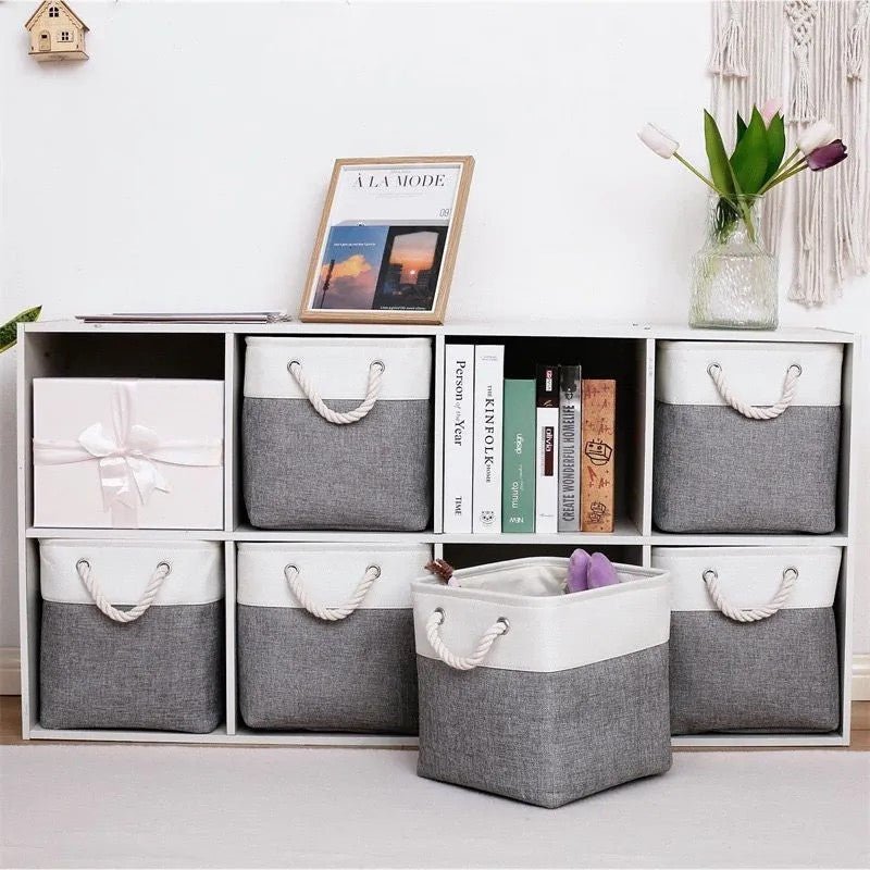 LingeBox™ - Blanc & Gris - Ma Boîte à Rangement