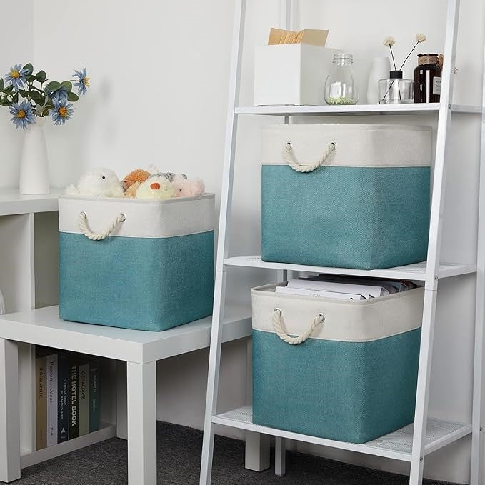 LingeBox™ - Blanc & Vert - Ma Boîte à Rangement
