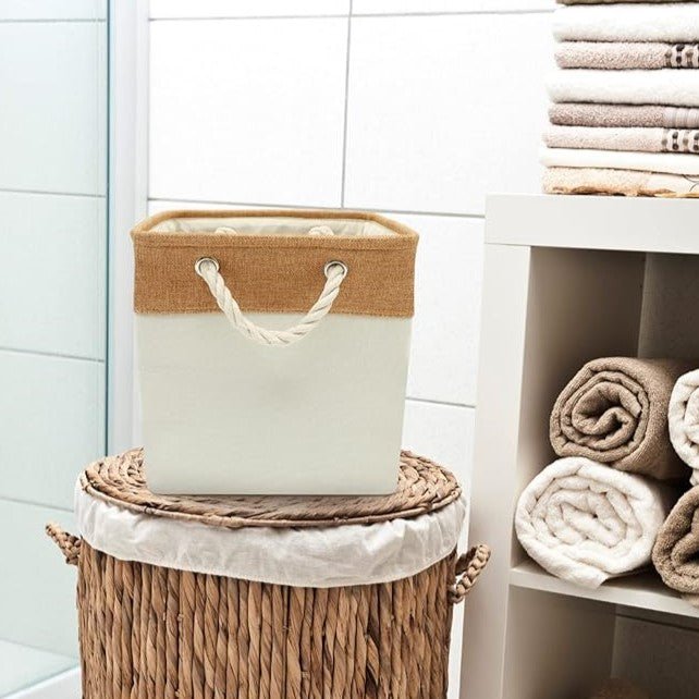 LingeBox™ - Kaki & Blanc - Ma Boîte à Rangement