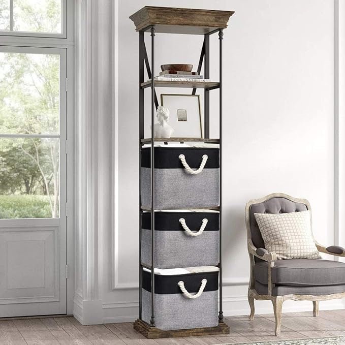 LingeBox™ - Noir & Gris - Ma Boîte à Rangement