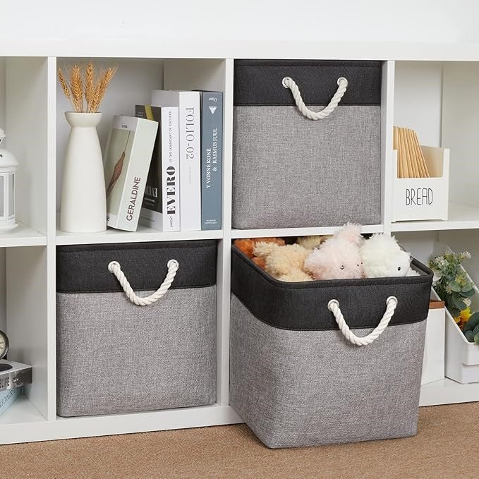 LingeBox™ - Noir & Gris - Ma Boîte à Rangement