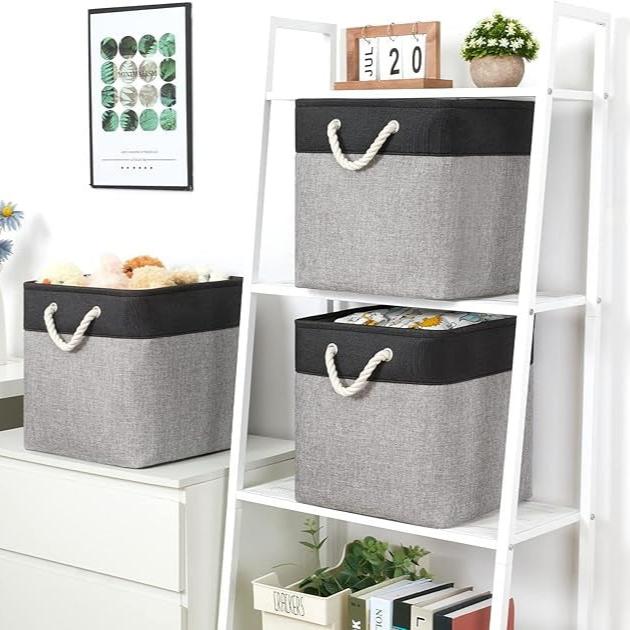 LingeBox™ - Noir & Gris - Ma Boîte à Rangement